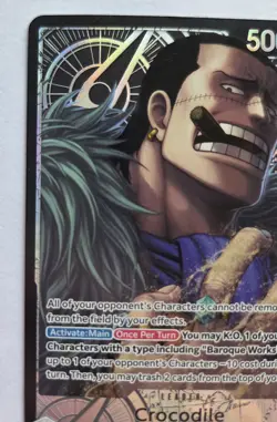 One Piece OPTCG English Crocodile OP14-079 L* Alt Art Leader - NM - Image 2