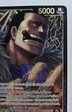 One Piece OPTCG English Crocodile OP14-079 L* Alt Art Leader - NM - Image 3