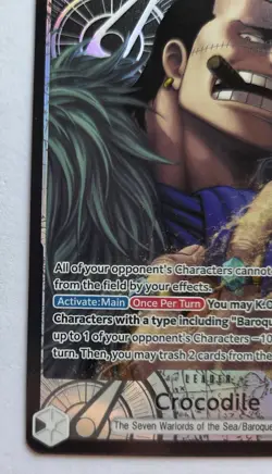 One Piece OPTCG English Crocodile OP14-079 L* Alt Art Leader - NM - Image 4