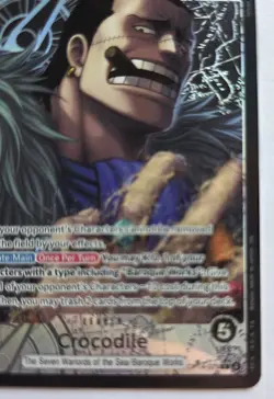 One Piece OPTCG English Crocodile OP14-079 L* Alt Art Leader - NM - Image 5