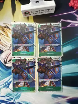 Kikunojo EB04-012 SR The Azure Seas Seven PLAYSET (4) One Piece CCG ENGLISH OP14 - Image 1