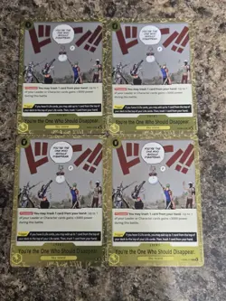 One Piece 4x You're The One Who Should Disappear OP06-115 *ORIGINAL* *SHIPS NOW* - Image 1