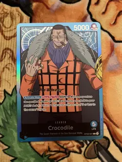 Super Pre Release-Crocodile Leader ST03-001 NM One Piece Promo TCG - Image 1