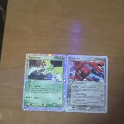 Pokemon TCG Scyther ex & Scizor ex Holo Lot - 2 English Cards - Image 1