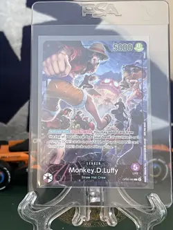 One Piece Double PSA Promo Cards Monkey D Luffy And Shanks - Image 1