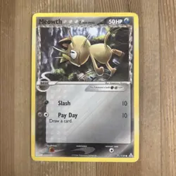 Meowth 71/110 Pokemon Card LP Condition (EX Holon Phantoms) - Image 1