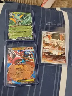 Lot Of 3 Pokemon Tcg Cards Illustration Rare Ex Mega - Image 1