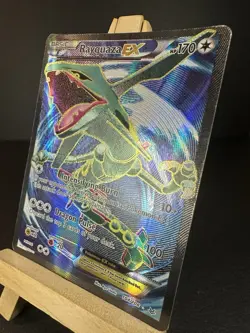 Pokemon Rayquaza EX Ultra Rare Full Art Holo Card Roaring Skies 104/108 DMG - Image 2