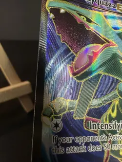Pokemon Rayquaza EX Ultra Rare Full Art Holo Card Roaring Skies 104/108 DMG - Image 4