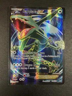 Pokemon Rayquaza EX Ultra Rare Full Art Holo Card Roaring Skies 104/108 DMG - Image 5