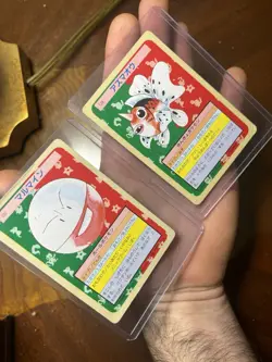 2 Vintage Pokemon Topsun Green Back Cards Electrode and Seaking - Image 1