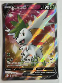 Shaymin V (Full Art) SWSH09: Brilliant Stars 152/172 NM Pokemon Card - Image 1