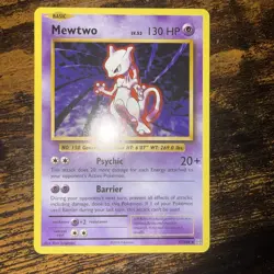 Pokemon Mewtwo TCG Evolutions Card 51/108 Regular Rare - Image 1