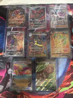 8 Pokemon Card Lot SAR,ALT ART,FULL ART, And AR - Image 1