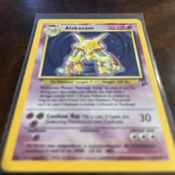 Pokemon TCG Alakazam Holo Rare Card 1/130 Base Set - Image 2