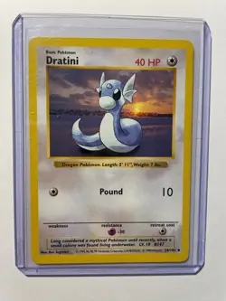 Dratini - 26/102 - Shadowless Uncommon Base Set Pokemon Card NM/MINT - Image 3