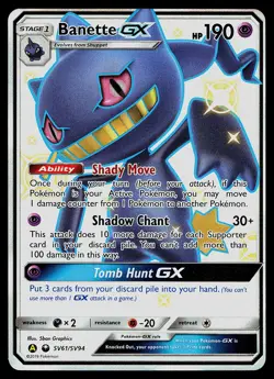 Pokemon Card - Banette GX Hidden Fates Shiny Vault SV61/SV94 Holo - Image 1