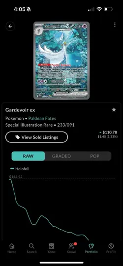 Pokemon TCG Gardevoir EX Special Illustration Paldean Fates Card 233/091 - Image 4
