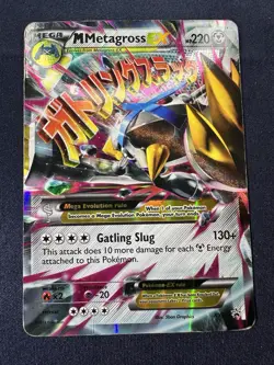 Pokemon TCG M Mega Metagross EX XY35 Black Star Promo Card MP - Image 1
