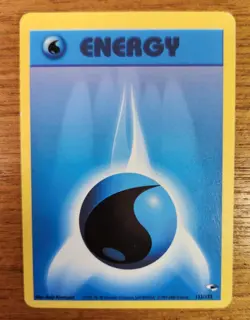Water Energy Pokemon Card, Gym Heroes Set 132/132 - Image 1