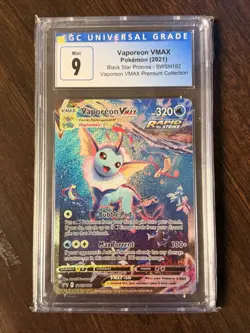Vaporeon VMAX SWSH182 Sword & Shield Promo Full Art Holo Card Grade 9 - Image 1