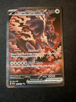 Pokemon TCG Bloodmoon Ursaluna EX Prismatic Evolutions Card 168/131 NM Condition - Image 1