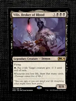 Vilis, Broker of Blood - Core Set M20 MTG NM X1 122/280 R - Image 1