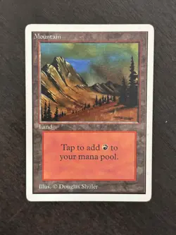 Mountain - # 299 MP/LP (Magic the Gathering Unlimited Edition) - Image 1