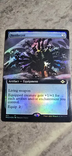 Nettlecyst Modern Horizons Extended Art Foil Artifact Equipment Rare MTG NM - Image 1