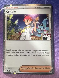 Crispin 133/142 NM Cosmos Holo Pokemon Play Prize Pack Series 7 - Image 1
