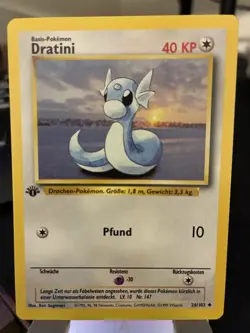 Pokemon TCG Dratini Base Set 1st Edition 26/102 1999 WOTC - German - Image 1