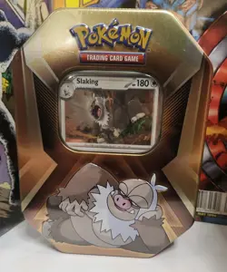 Pokemon Triple Whammy Slaking sealed tin - Image 1