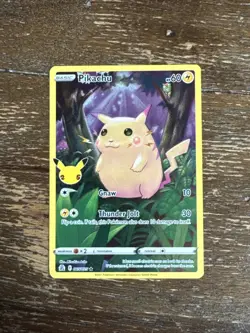 2021 Pokemon Celebrations #005 FA Pikachu Holo Rare Mint - Image 1
