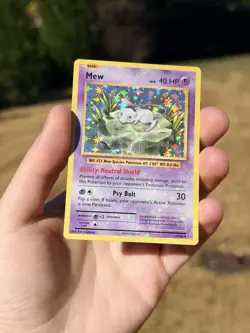 Mew 53/108 HEAVY HOLO BLEED LP Pokemon XY Evolutions Misprint Error - Image 4