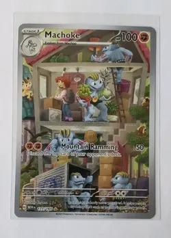 Pokemon TCG Machoke 177/165 Scarlet & Violet 151 Holo Illustration Rare - NM/M - Image 1