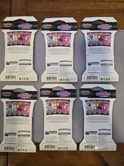 Pokemon Fusion Strike Sleeved Booster Packs X6 - Image 2