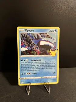 003/025 Kyogre Rare Holo Celebrations 25 Pokemon Karte Deutsch Mint - Image 1