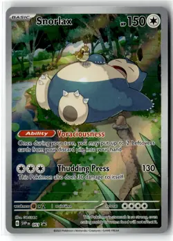 Snorlax ⭐ 051 Holo Promo Scarlet & Violet 2023 Pokemon NM - Image 1