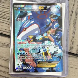 Pokemon Team Aqua's Kyogre EX 6/34 Double Crisis Ultra Rare Holo Basic 190HP - Image 1