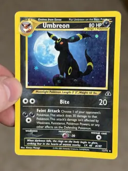 Pokemon TCG Umbreon 13/75 Neo Discovery Holo - Image 1