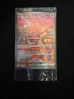Mew ex SVP 053 Pokemon TCG Scarlet Violet 151 Black Star Promo Full Art SEALED - Image 1