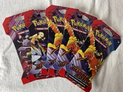 Lot Of [5]: SEALED Pokemon TCG Destined Rivals Sleeved Booster Packs - Image 1