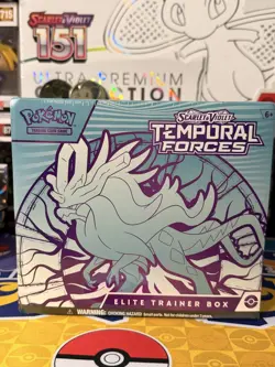 Pokemon TCG Scarlet And Violet Temporal Forces ETB Sealed Walking Wake - Image 1