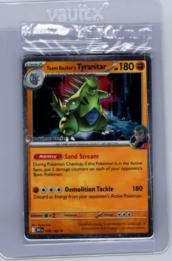 Team Rocket's Tyranitar (Pokemon Center Exclusive) SEALED 096/182 NM - Image 1