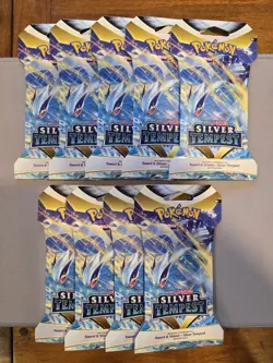 Pokemon Silver Tempest Sleeved Booster Packs X9 - Image 1