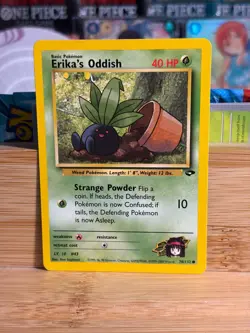 ERIKA'S ODDISH 70/132 Gym Challenge Vintage Unlimited Pokemon TCG Near Mint - Image 1