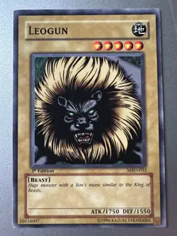 Yu-Gi-Oh! TCG Leogun Metal Raiders MRD-033 1st Edition LP - Image 1