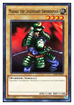 YuGiOh Legend of Blue Eyes White Dragon Masaki the Legendary Swordsman LOB-EN038 - Image 1