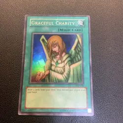 Yu-Gi-Oh! TCG Graceful Charity SDP-040 Super Rare 1st Edition - Image 1