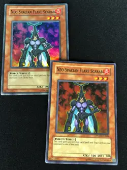 YUGIOH NEO SPACIAN FLARE SCARAB POTD-EN004 SUPER X2 (NM) - Image 1
